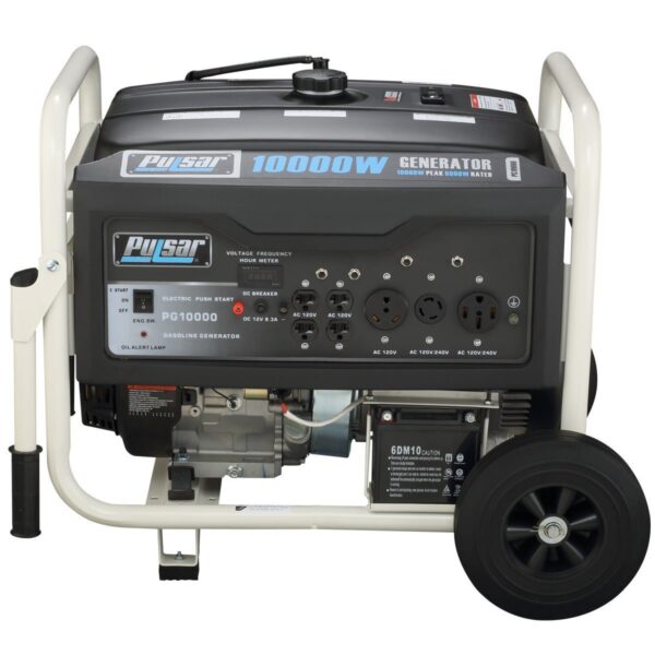 Pulsar 10,000 Watt Portable Gasoline Generator with Electric Start
