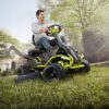 RYOBI 38 in. 100 Ah Battery Electric Rear Engine Riding Lawn Mower