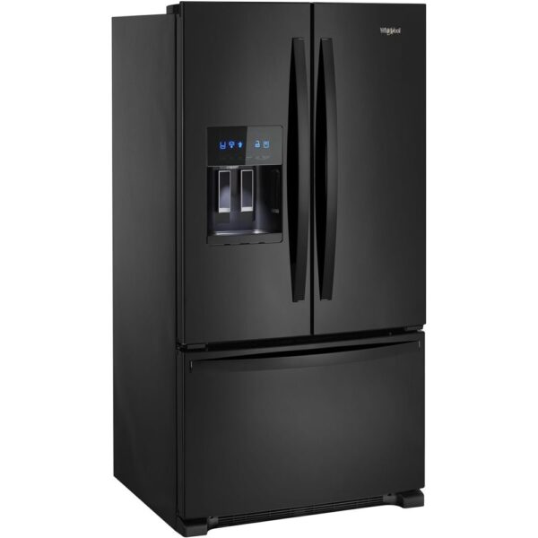 Whirlpool – 24.7 Cu. Ft. French Door Refrigerator – Black
