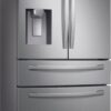 Samsung – 28  cu. ft. 4-Door French Door Refrigerator with FlexZone Drawer – Stainless steel
