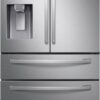Samsung – 28  cu. ft. 4-Door French Door Refrigerator with FlexZone Drawer – Stainless steel