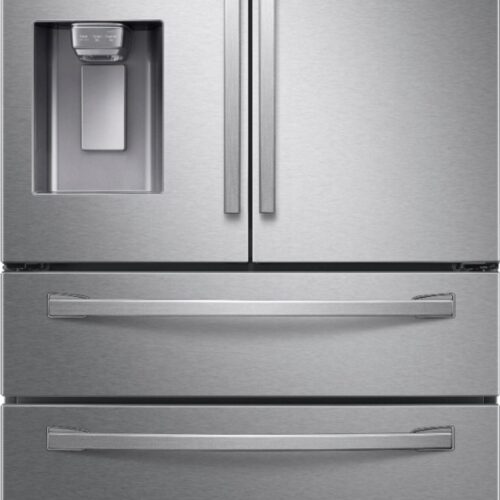 Samsung – 28  cu. ft. 4-Door French Door Refrigerator with FlexZone Drawer – Stainless steel