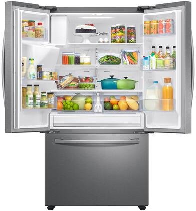 Samsung RF27T5501SR 36″ Stainless Steel French Door Refrigerator with Family Hub 26.5 cu. ft. Capacity and LED Lighting