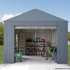 SOJAG GRC1215 Everest Wind & Snow Rated Steel Garage – 12 ft. x 15 ft. x 10 ft. Charcoal 12′ x 15′