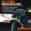 Super Handy GUO077 Portable 20 Ton Gas Powered Log Splitter New