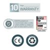 Palram – Canopia Arizona Wave Double Carport – 19′ x 16′ x 9′ – Gray/Gray