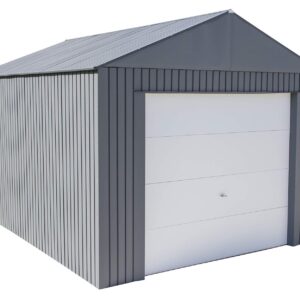 Palram – Canopia | Yukon 11×17 Storage Shed, Gray 11′ x 17′