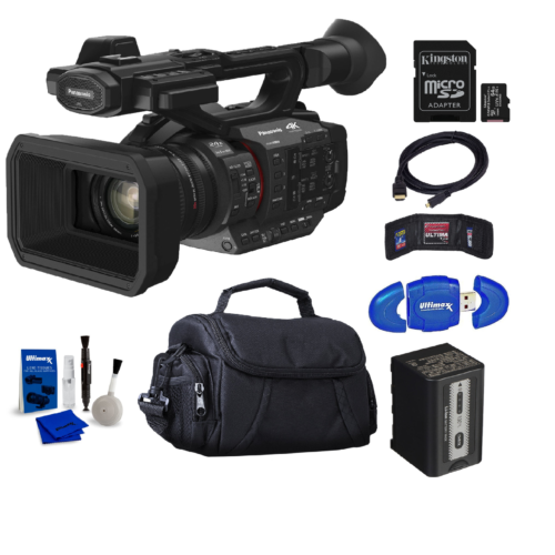 Panasonic HC-X2 4K Camcorder + 64GB Memory Card + Bag + Card Reader + More