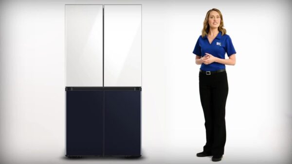 Samsung – 28  cu. ft. 4-Door French Door Refrigerator with FlexZone Drawer – Stainless steel