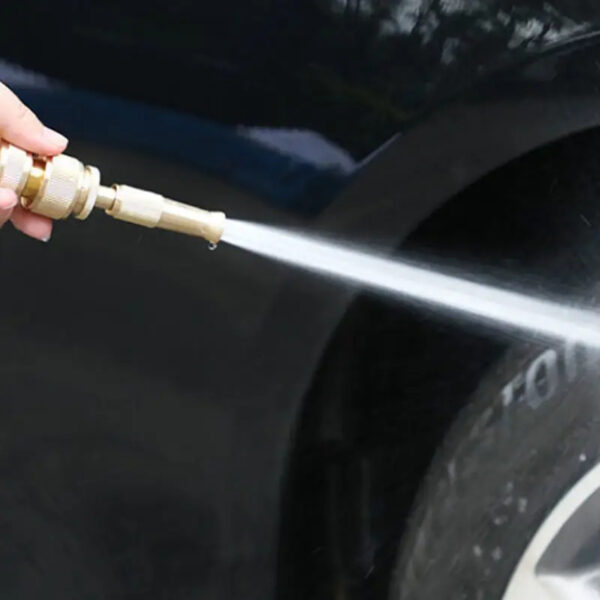 Garden Brass Adjustable Spray Gun Hose Nozzle High Pressure Straight Copper Gun For Car Washing
