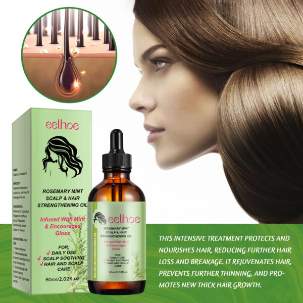 EELHOE Rosemary Oil Hair Growth Treatment for Damaged Hair Strengthening Woman Hair Care Products Organic Rosemary Essential Oil