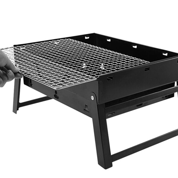 Portable Foldable Charcoal Grill Mini Tabletop Stainless Steel Barbecue Grill for Backyard Camping Picnics