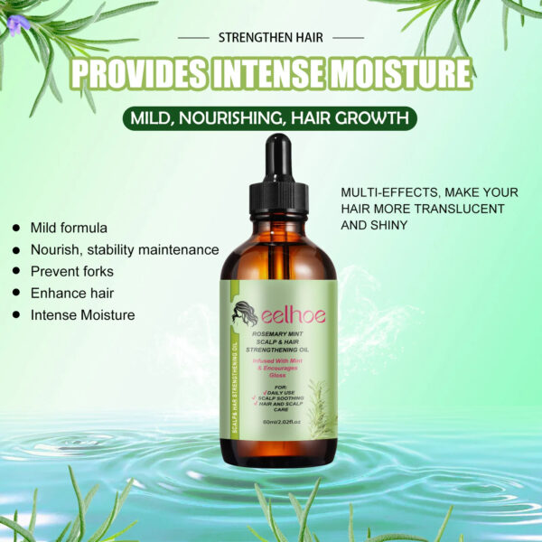EELHOE Rosemary Oil Hair Growth Treatment for Damaged Hair Strengthening Woman Hair Care Products Organic Rosemary Essential Oil