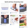 Sharpening Stone Knife Sharpener Professional Whetstone Dual Side Set Grinding Shapner Water Wetstone Kitchen Accessories Tools