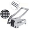 Multifunction Potato Cutter Stainless Steel Cut Manual Vegetable Cutter Tool Fast Cutting With 2 Blades Manual Fries Machine