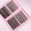 640 eyelash extensions - D-roll, 9-18mm, 30D-80D thickness, perfect for cat eyes, baby eyes, and natural styles