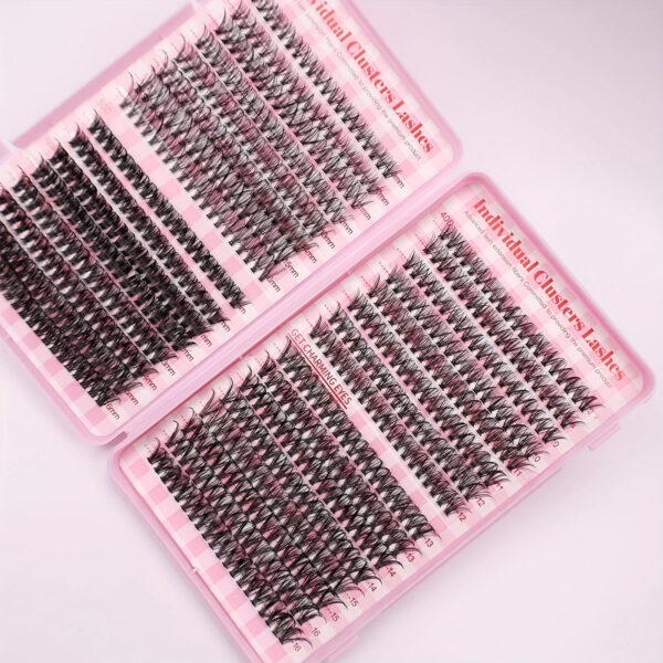 640 eyelash extensions - D-roll, 9-18mm, 30D-80D thickness, perfect for cat eyes, baby eyes, and natural styles