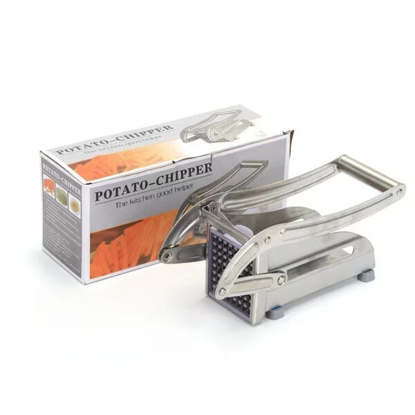 Multifunction Potato Cutter Stainless Steel Cut Manual Vegetable Cutter Tool Fast Cutting With 2 Blades Manual Fries Machine