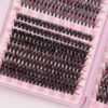640 eyelash extensions - D-roll, 9-18mm, 30D-80D thickness, perfect for cat eyes, baby eyes, and natural styles