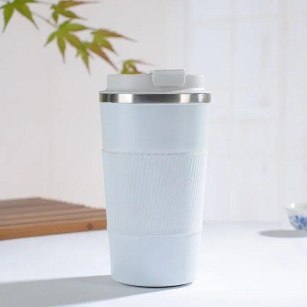 Stainless Steel Thermal Coffee Cup – 380ml / 510ml Insulated Travel Mug for Car & Office