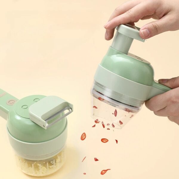 4 In 1 Electric Vegetable Cutter Set