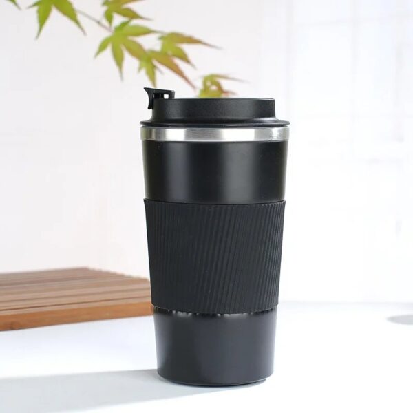 Stainless Steel Thermal Coffee Cup – 380ml / 510ml Insulated Travel Mug for Car & Office